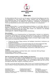 WKM Infopaket 2009 - Wirtschaftskreis Mitte