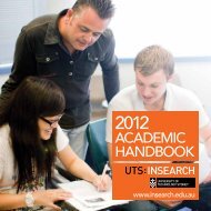 2012 Academic Handbook - UTS:INSEARCH