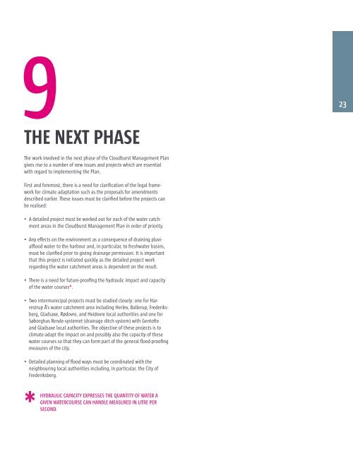 Cloudburst Management Plan - Climate Change Adaptation