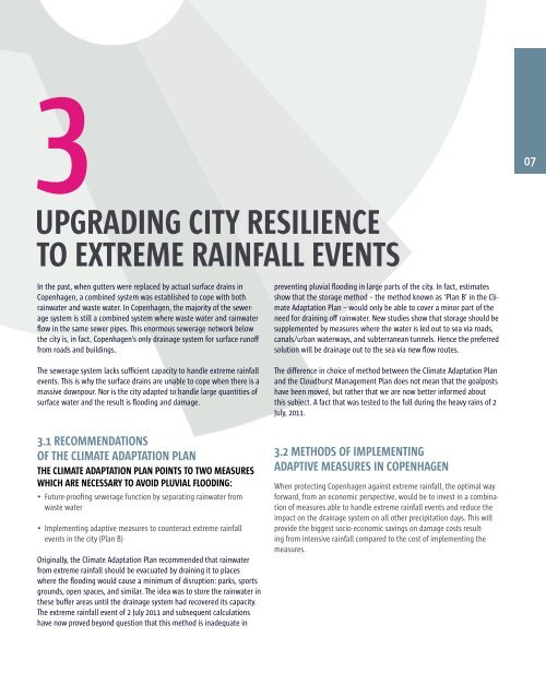 Cloudburst Management Plan - Climate Change Adaptation