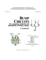 Bump circuits for computing similarity and dissimilarity of analog ...