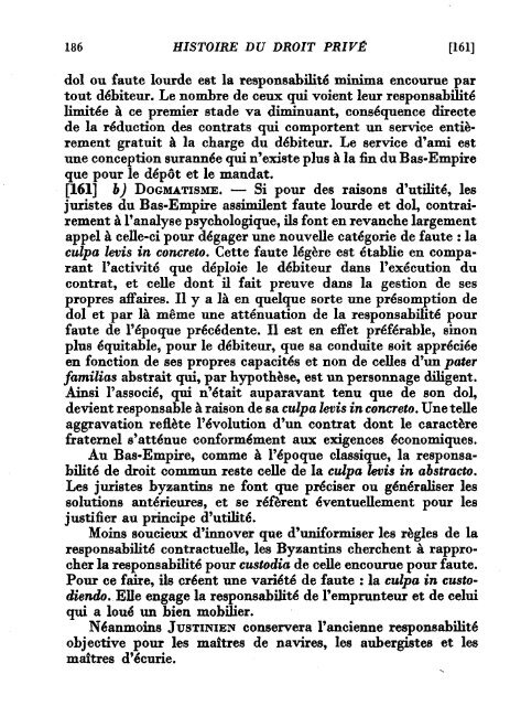 Les obligations - Histoire du droit