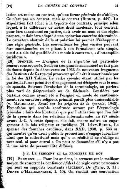 Les obligations - Histoire du droit