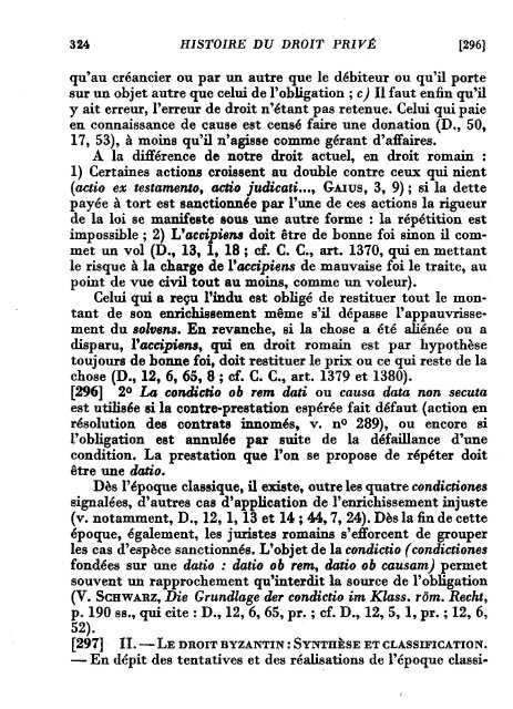 Les obligations - Histoire du droit