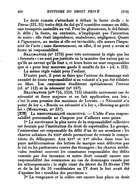 Les obligations - Histoire du droit