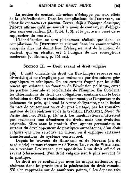 Les obligations - Histoire du droit