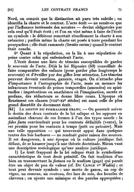 Les obligations - Histoire du droit