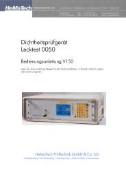 Dichtheitsprüfgerät Lecktest 0050 - Hematech Industrieautomation ...