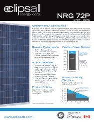 NRG 72P Technical Data - Eclipsall