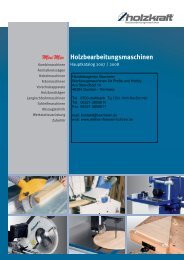 HOLZKRAFT® Standard-Holzbearbeitungsmaschinen für Handwerk ...