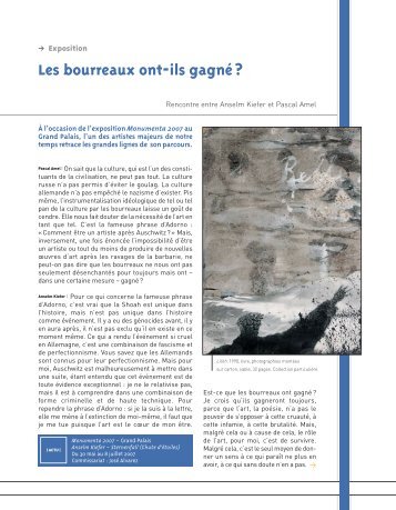 Les bourreaux ont-ils gagnÃ© ? - Art Absolument