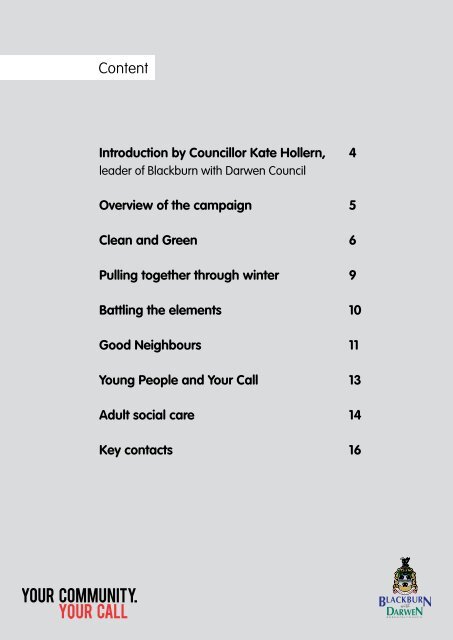 Your Call annual report 2012 - Blackburn with Darwen Borough ...