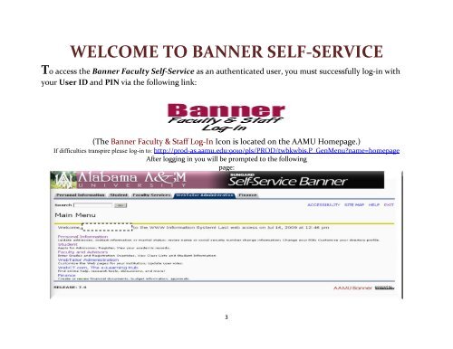 Banner Self Service - Alabama A&M University