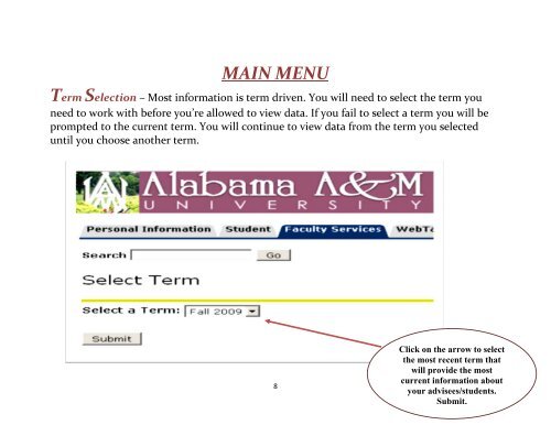 Banner Self Service - Alabama A&M University