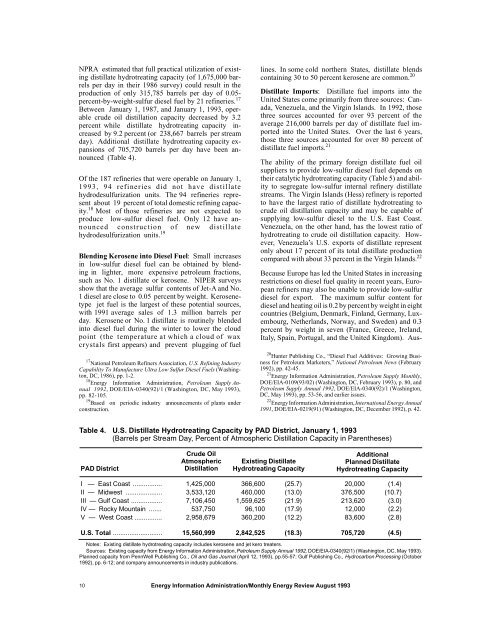 Demand, Supply, and Price Outlook for Low-Sulfur Diesel Fuel - EIA