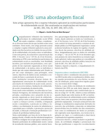 IPSS: uma abordagem fiscal