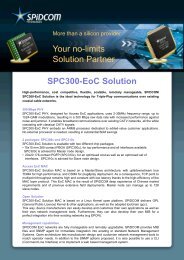 SPC300-EoC Solution - SPiDCOM Technologies