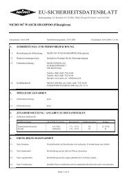 EU-SICHERHEITSDATENBLATT - Nicro