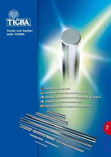 Carbide rods and bars Hartmetall-RundstÃ¤be und FlachstÃ¤be ... - Tigra