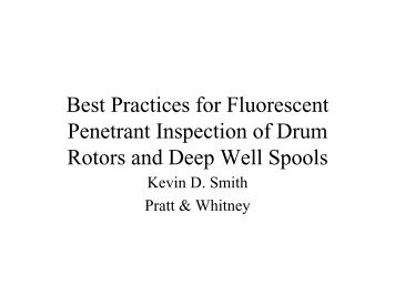 Best Practices for Fluorescent Penetrant Inspection of Drum Rotors ...