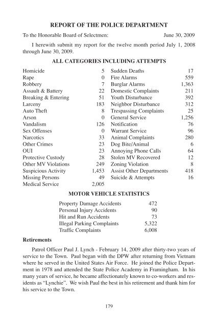 2009 Annual Report.pdf - Town of Milton