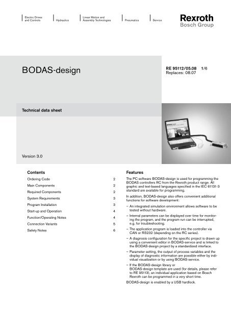 BODAS-design - Airline Hydraulics