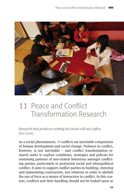 Peace and Conflict Transformation Research - Berghof Foundation