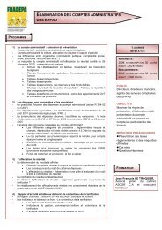 Elaboration des Comptes Administratifs des EHPAD - Le ... - Capgeris