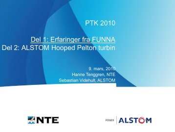 ALSTOM Hooped Pelton turbin - Energi Norge