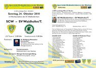 SCW â SV Waidhofen/T. - Sportclub WeiÃenkirchen in der Wachau