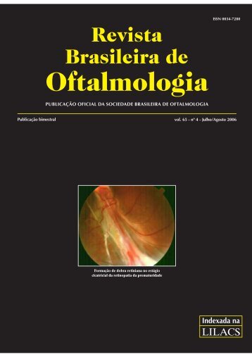 Jul-Ago - Sociedade Brasileira de Oftalmologia