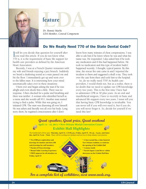 Journal of the Louisiana Dental Association Journal of the Louisiana ...