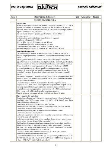 voci di capitolato dach - Crocispa.it