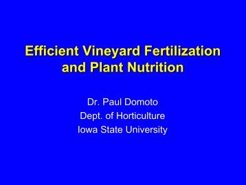 Efficient Vineyard Fertilization and Plant Nutrition - Viticulture Iowa ...