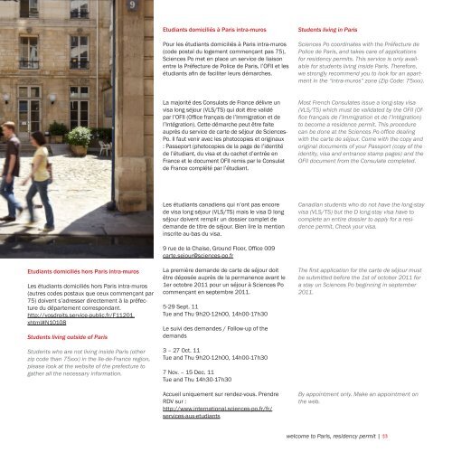 Offre rÃ©servÃ©e aux Ã©tudiants de SCIENCES PO PARIS