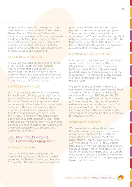 CPL Annual Report 2011/12 - Cerebral Palsy League