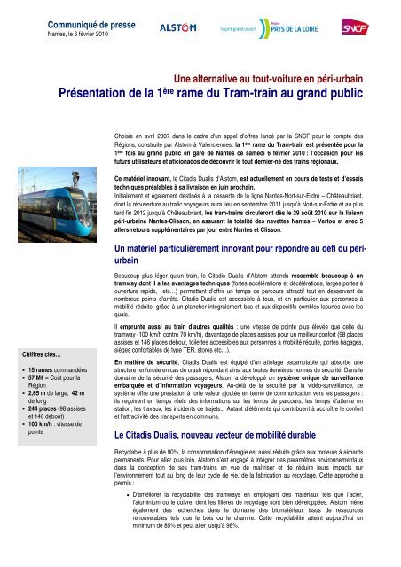 Tram-Train. Le dossier complet (PDF - 513 Ko) - Conseil RÃ©gional ...