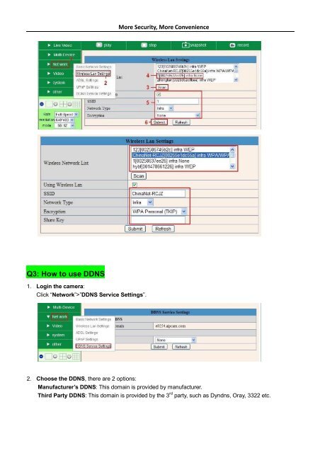 Wired/Wireless IP Camera Quick Installation Guide (IE Browser) - Elro