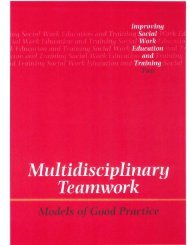 Multidisciplinary Teamwork: Models of Good Practice - CAIPE