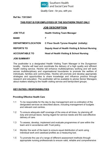 a4c job description template