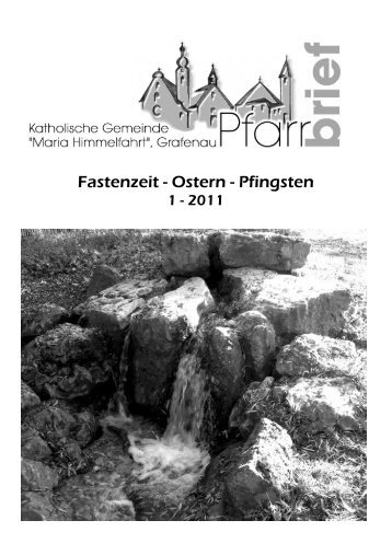 Fasten - Ostern - Pfingsten Pfingsten Pfingsten - Stadtpfarrei Grafenau