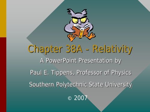 Chapter 38A -- Relativity
