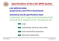 BPM Specs (Transp. pdf) - BI Home Page - CERN