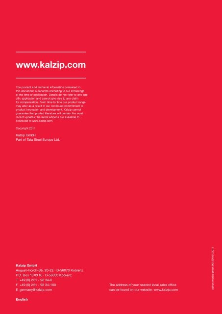 KalzipÂ® Systems