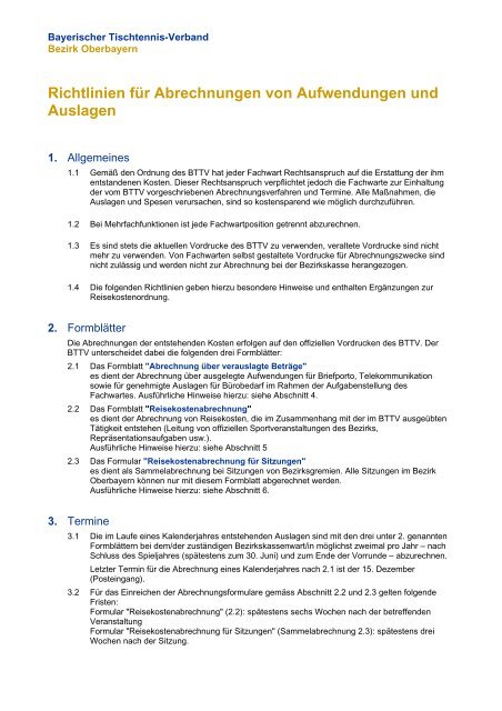 15 Rili Abrechnungen von Aufwendungen und Auslagen