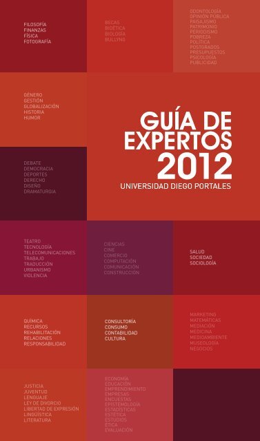 GuÃ­a de Expertos 2012 - Universidad Diego Portales