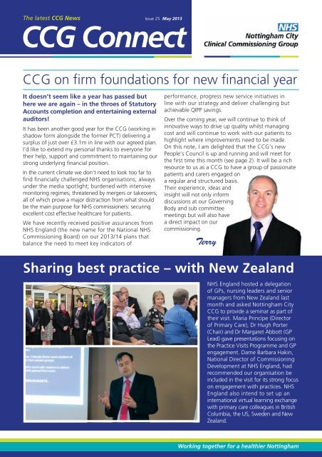 Here is the May issue of the Nottingham City CCG newsletter