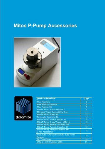 datasheet - Dolomite Microfluidics