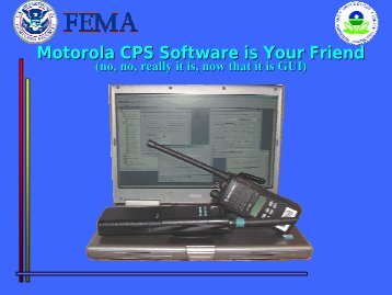 Motorola CPS Software is Your Friend