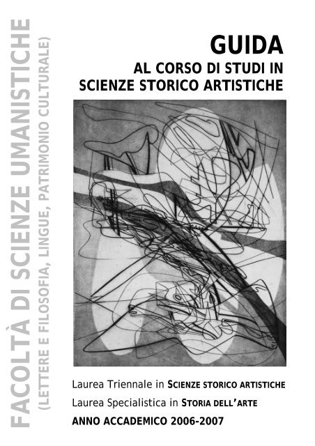 Guida al corso di studi - FacoltÃ  di Scienze Umanistiche - Sapienza